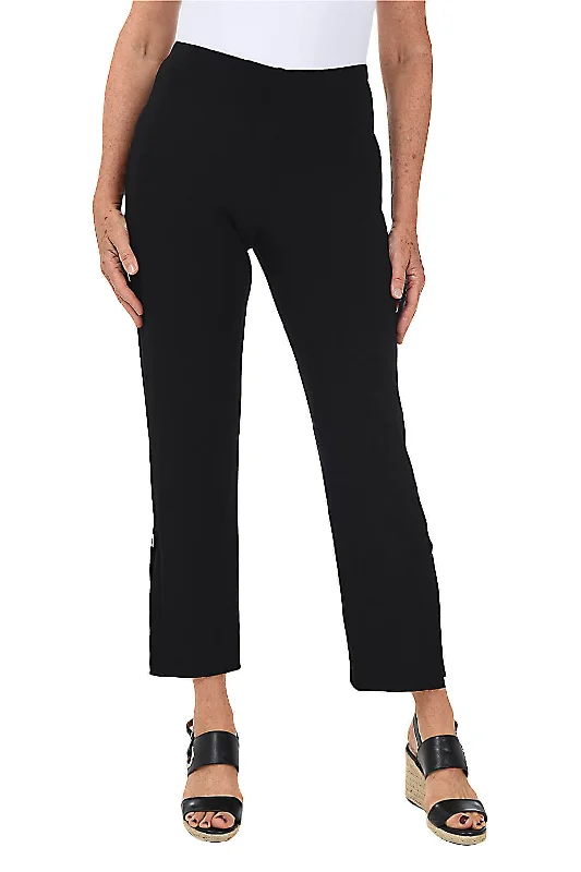 Split Button Hem Ankle Pant