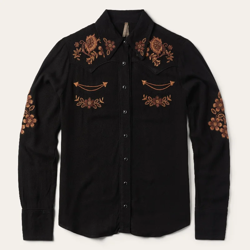 Crepe Western Shirt