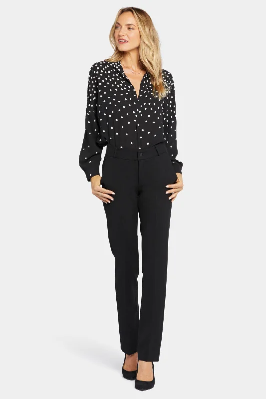 Classic Trouser Pants In Petite - Black