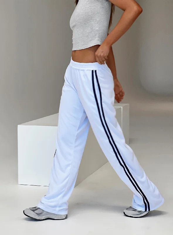 Coze Wide Leg Pants White