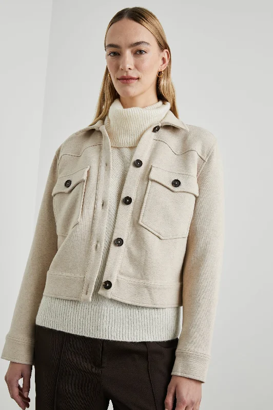 EASTON JACKET - HEATHER OATMEAL