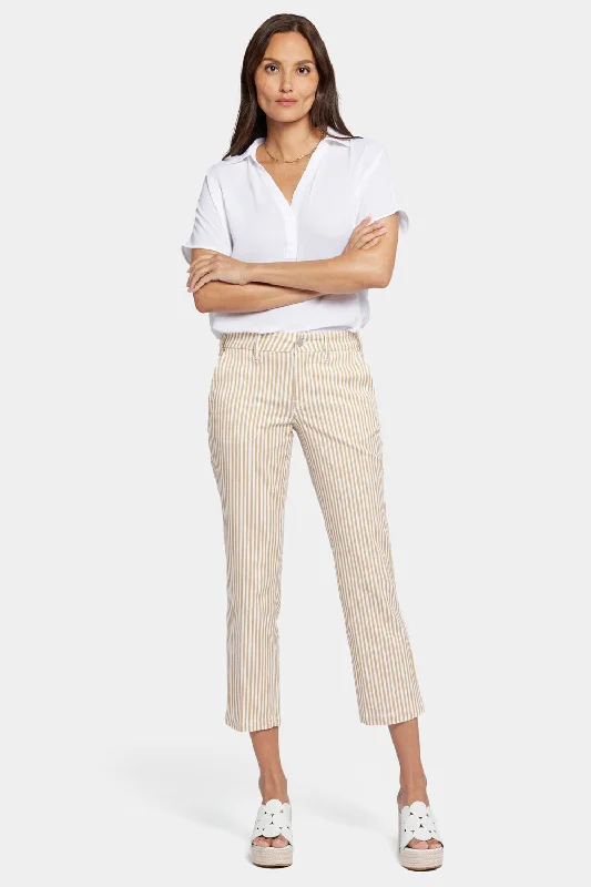 Straight Ankle Pants - Sunbird Stripe