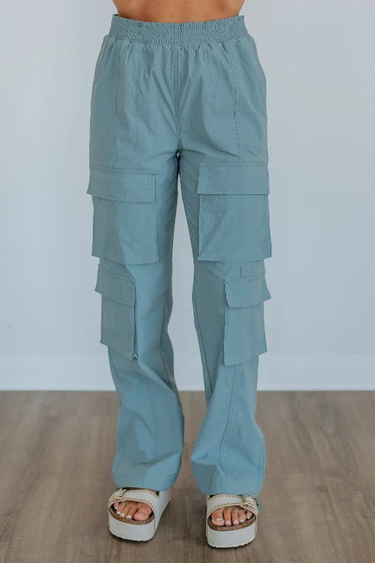 Waylon Cargo Pants - Dusty Blue