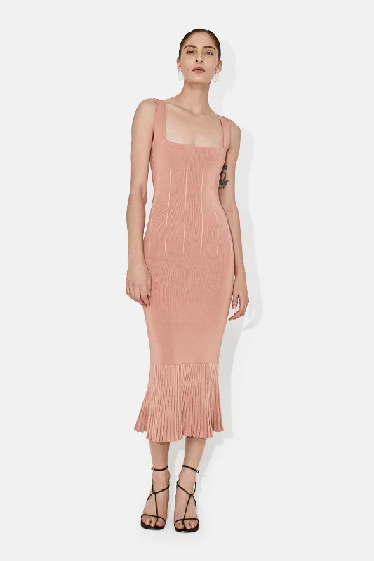 High Shine Atalanta Dress - Blush