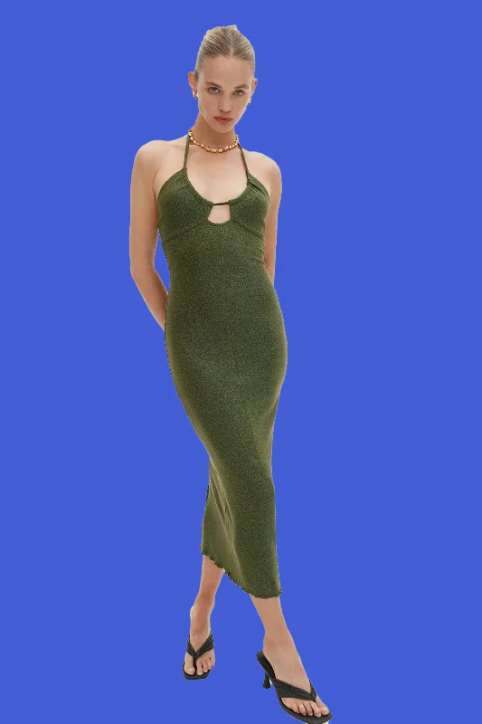 Karina Dress - Green Shimmer