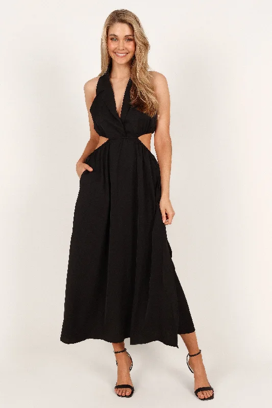 Lou Lou Midi Dress - Black