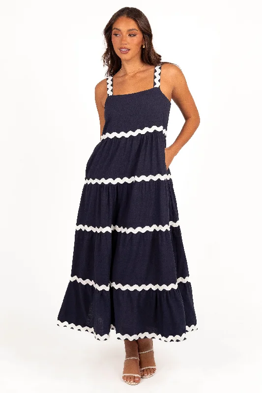 Louisa Maxi Dress - Navy