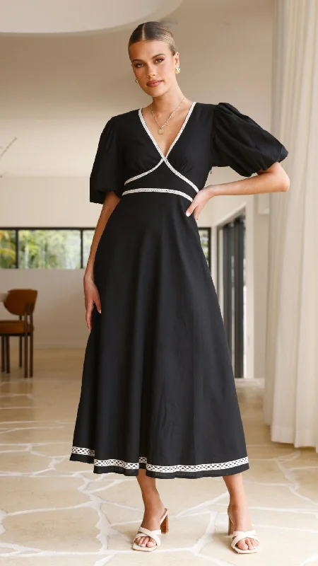 Nakisha Maxi Dress - Black