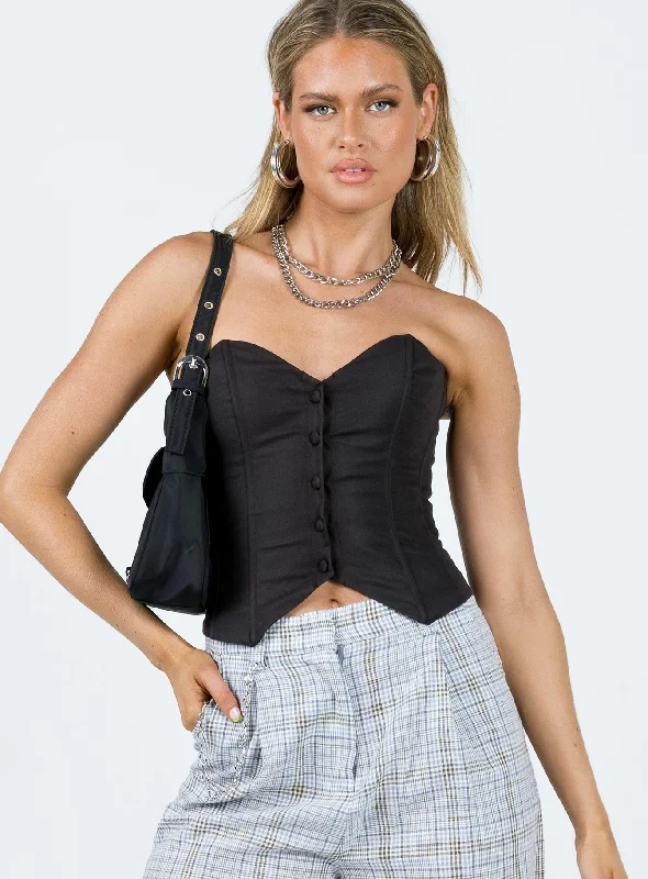 Neville Corset Top Black