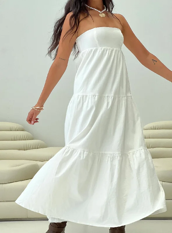 Osment Maxi Dress White