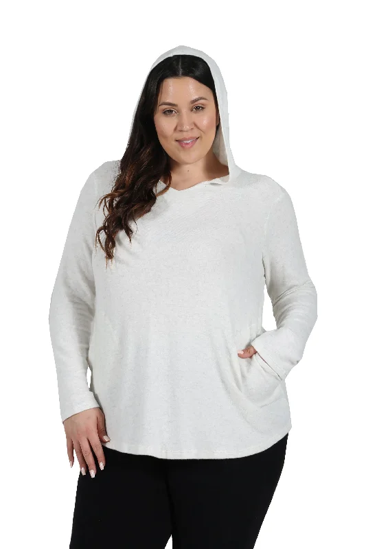 Plus Size Cozy Hooded Tee