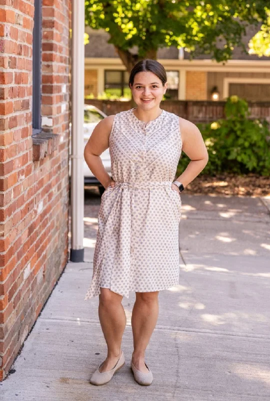 Sleeveless Shirt Dress