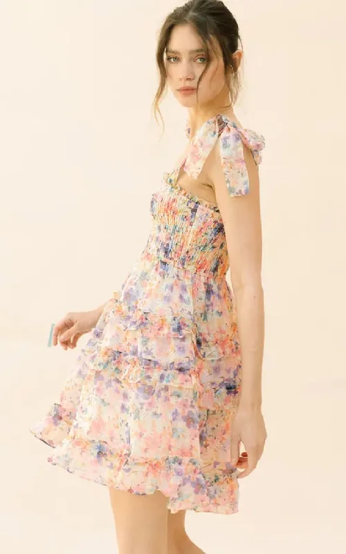 Storia - Multicolor Floral Print Mini Dress