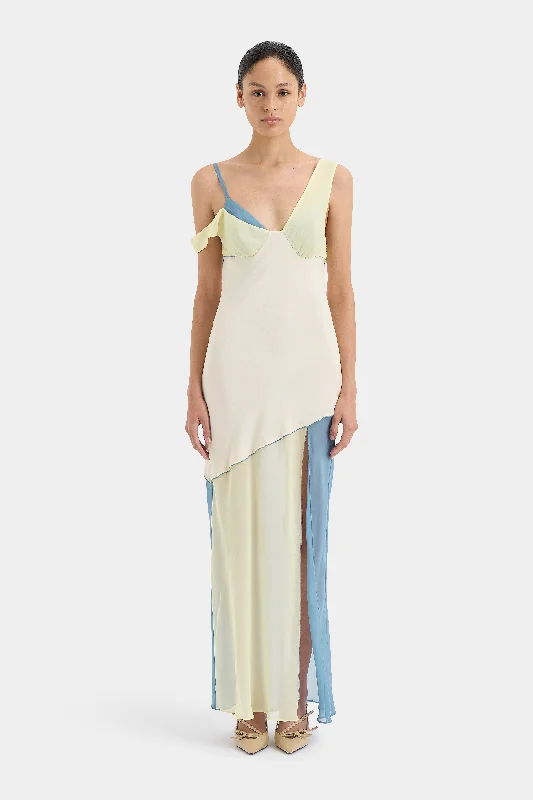 Thames Splice Midi Dress