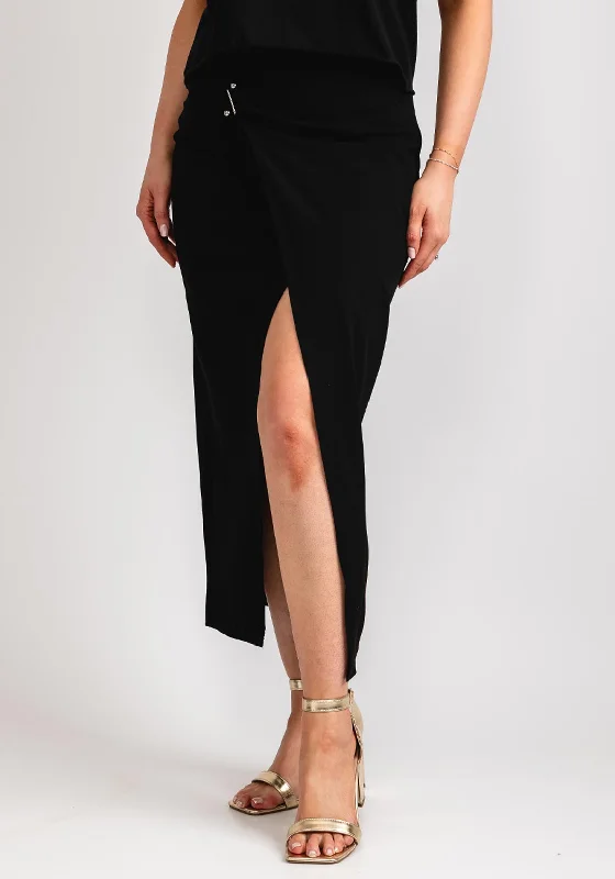 Vero Moda Clover High Waist Wrap Skirt, Black