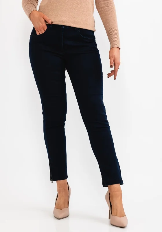 Zerres Twigy Zip End Comfort Jeans, Navy