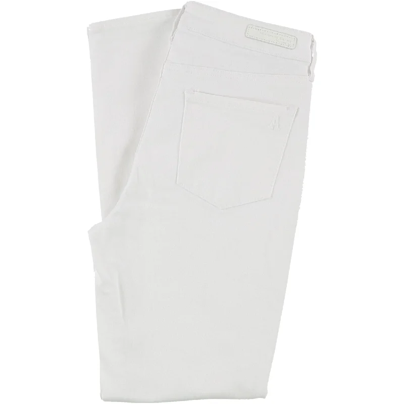 Articles of Society Womens High Rise Super Soft Stretch Jeans, White, 24