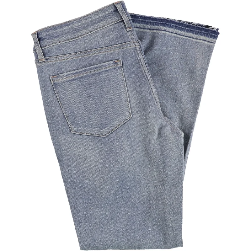 Articles Of Society Womens London Distressed Flared Cropped Jeans