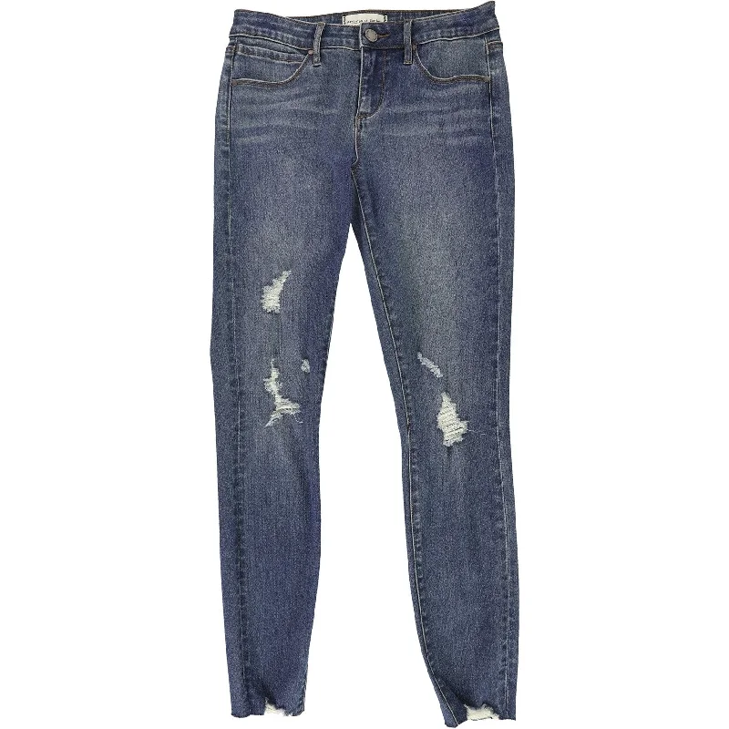 Articles Of Society Womens Sarah Distressed Skinny Fit Jeans