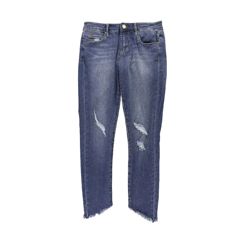 Articles Of Society Womens Step Hem Cropped Jeans