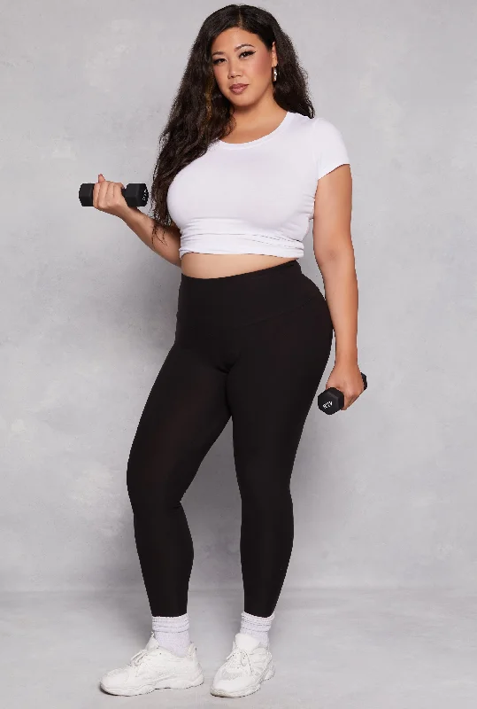 Plus Size High Waisted Leggings