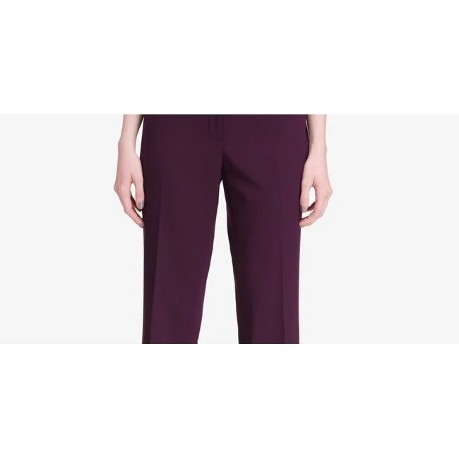 Calvin Klein Women's Modern Fit Trousers Purple Size 12