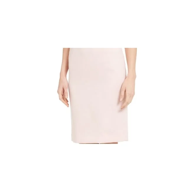 Calvin Klein Women's Textured Pencil Skirt Pink Size 8