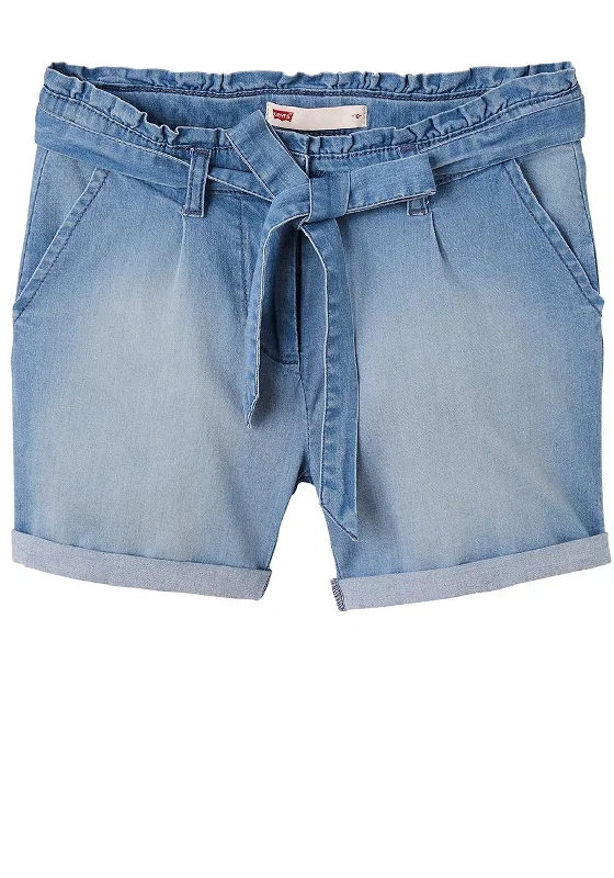 Levis Baby Moise Denim Shorts, Blue