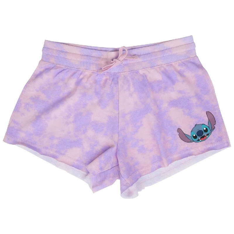 Lilo And Stitch Character Face Tie Dye Shorts