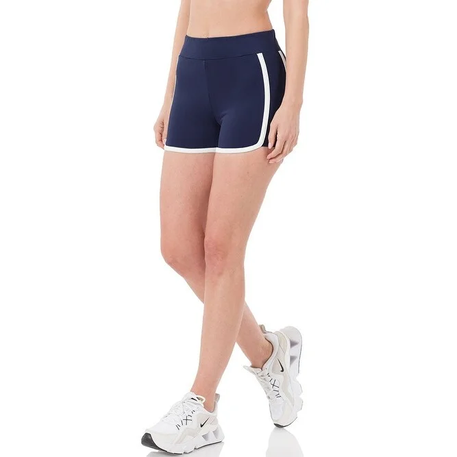 Niobe Clothing Womens High Waist Workout Running Nylon Dolphin Shorts