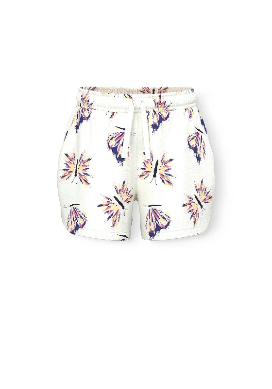 Name It Kid Girl Vigga Butterfly Shorts, Bright White