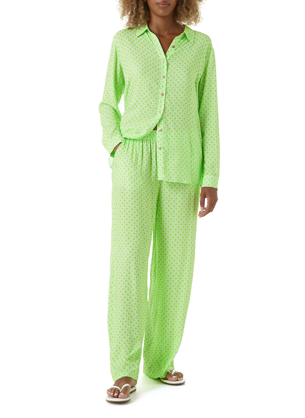 Olivia Links Pants - Lime