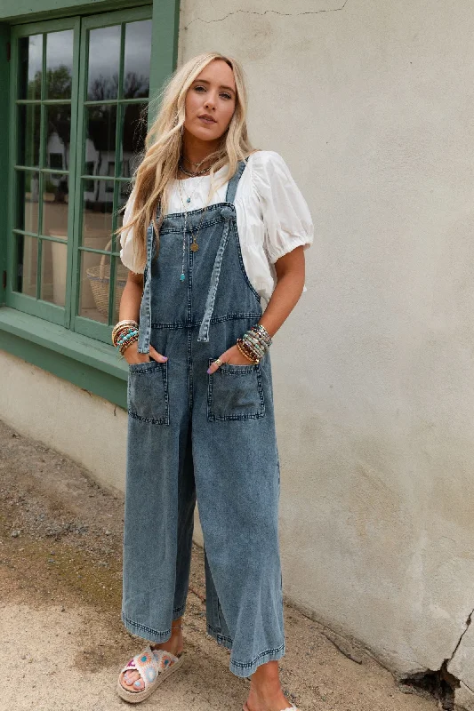 Orchard Road Overalls - Washed Denim