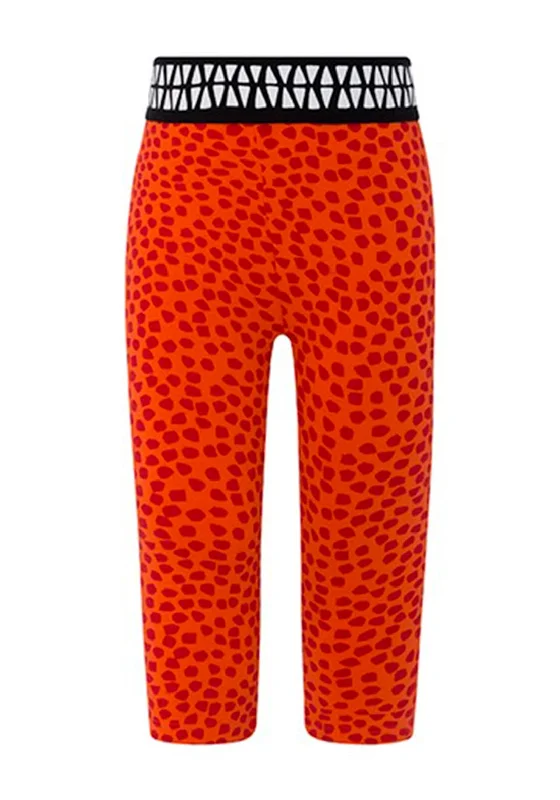 Tuc Tuc Girls Printed Leggings, Orange