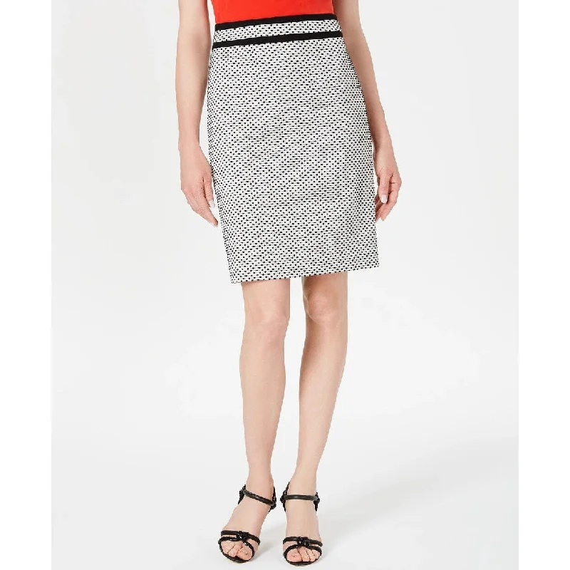 Calvin Klein Women's Piped Pencil Skirt Grey Size 12