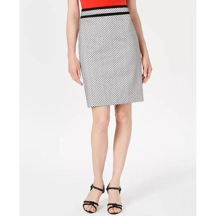 Calvin Klein Women's Piped Pencil Skirt Grey Size 8