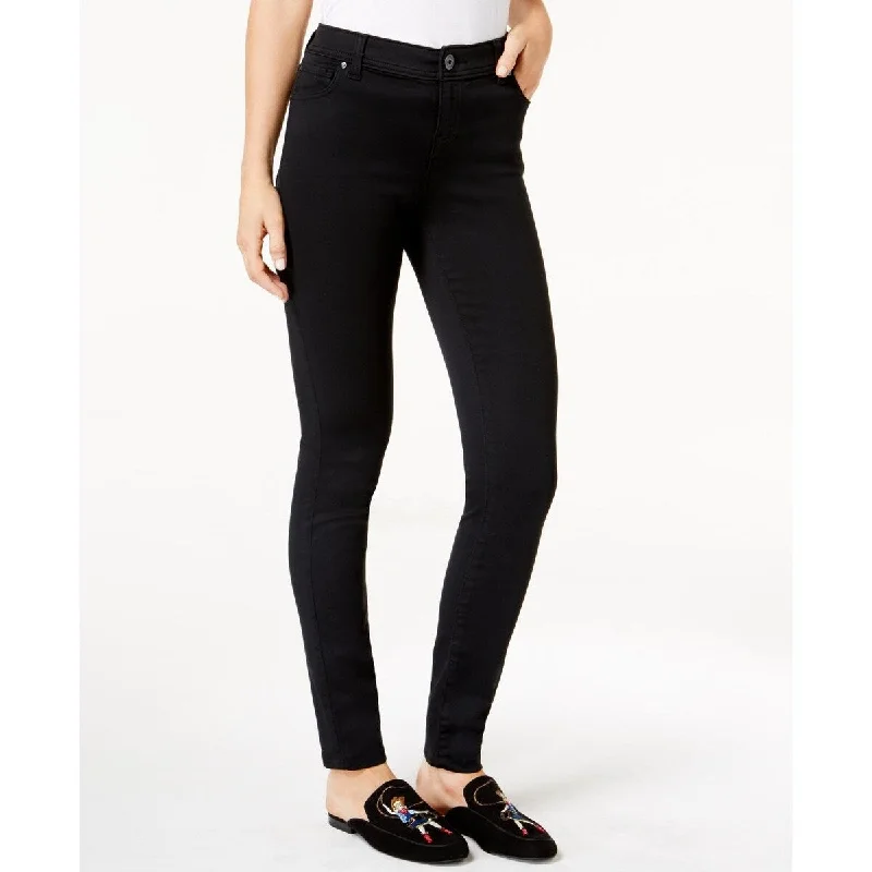 INC Women's Curvy Skinny Ankle Jeans Black Size 0